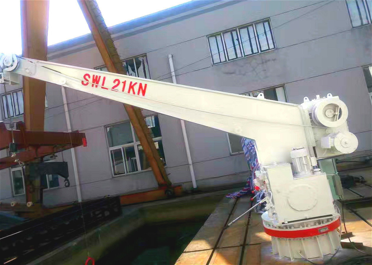 구조정 구명 뗏목을 위한 수력 갑판 기중기 60m/min을 비틀기